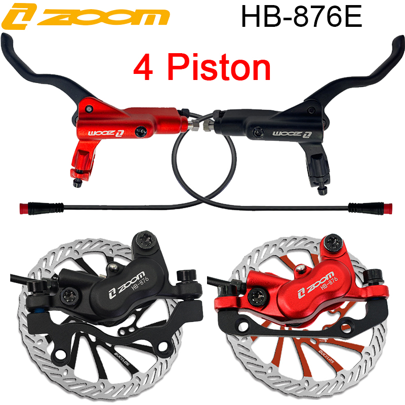 Zoom Hydraulic Brake 4 Piston E-Scooter - Juego de Frenos de Disco para