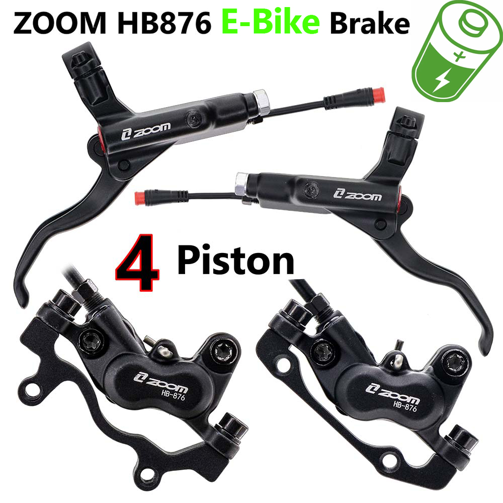 Zoom Hydraulic Brake 4 Piston E-Scooter - ZOOM HB-876E E-Bike Juego de frenos