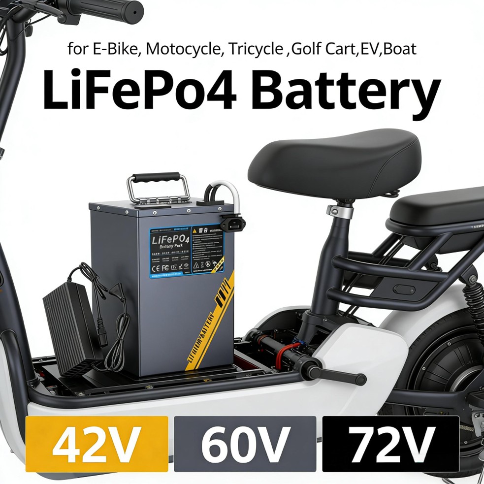 72V 30Ah Lifepo4 Battery Pack - Batería LifePO4 de Larga Duración de