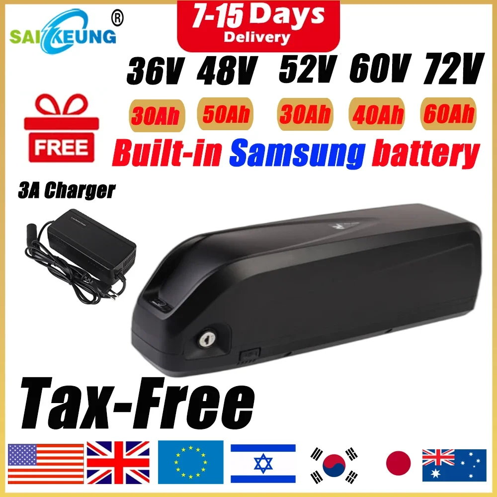 60V 30Ah 21700 Battery Pack - Hailong Polly 48V 52V 60V 36V