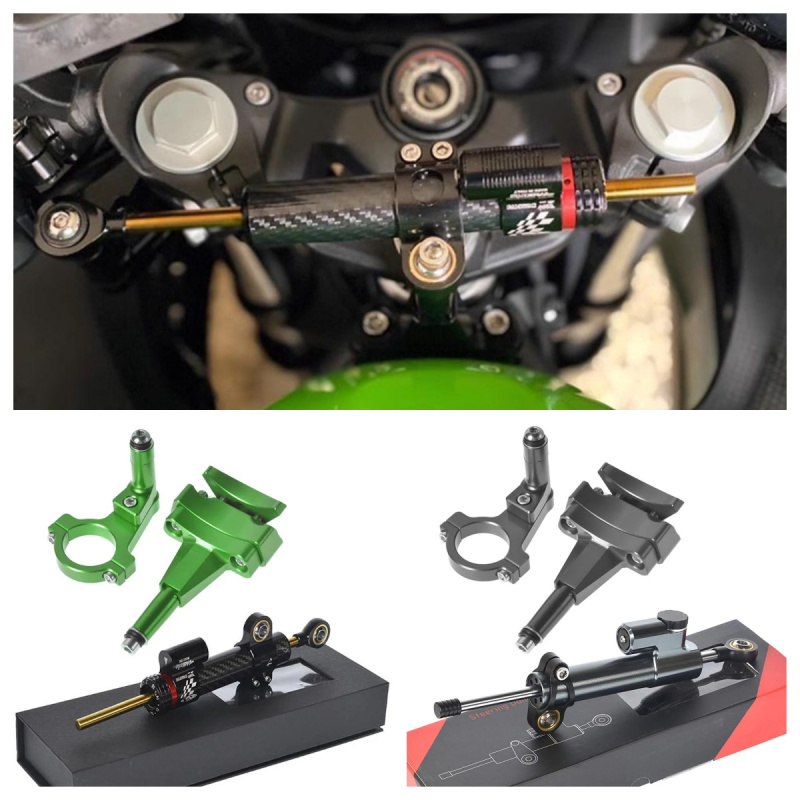 Para Kawasaki 500 2024 - Sopor - Steering Damper Stabilizer Kit Cnc reseña y precio