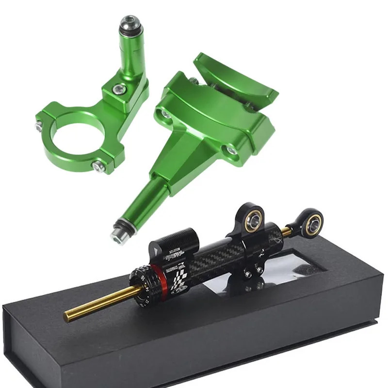Para Kawasaki 500 2024 - Sopor - Steering Damper Stabilizer Kit Cnc reseña y precio