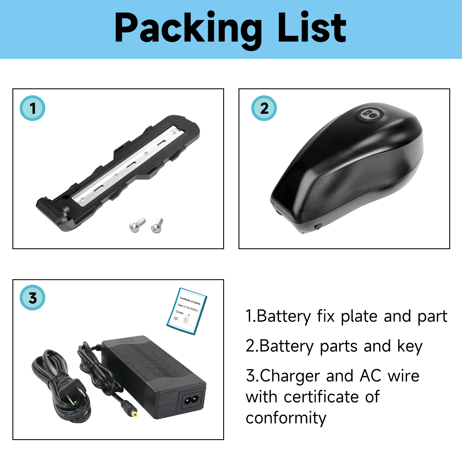 Batería de bicicleta eléctrica - 60V 30Ah 21700 Battery Pack reseña y precio