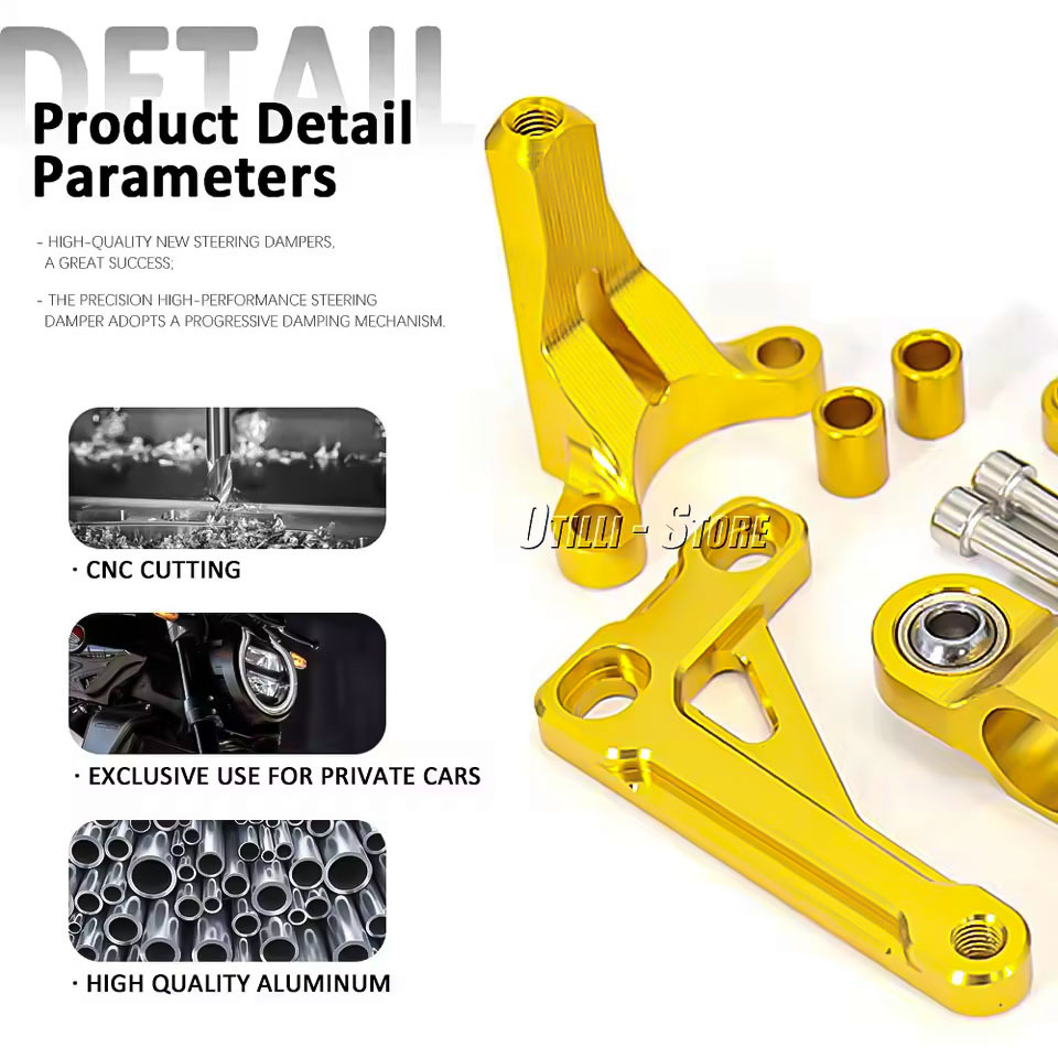 Amortiguadores de Dirección pa - Steering Damper Stabilizer Kit Cnc reseña y precio