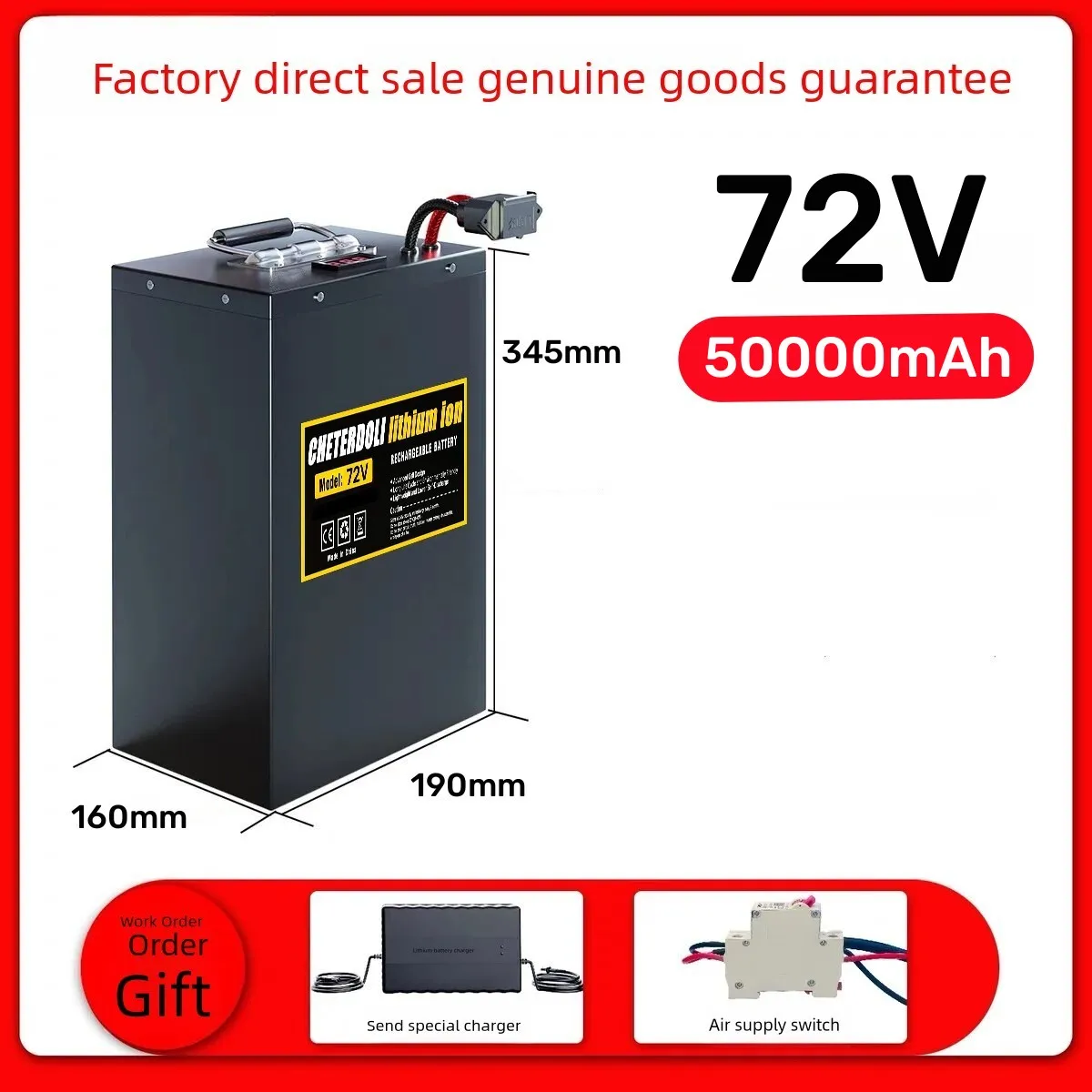 Aleaivy 60V 72V Ebike batería  - 72V 30Ah Lifepo4 Battery Pack reseña y precio
