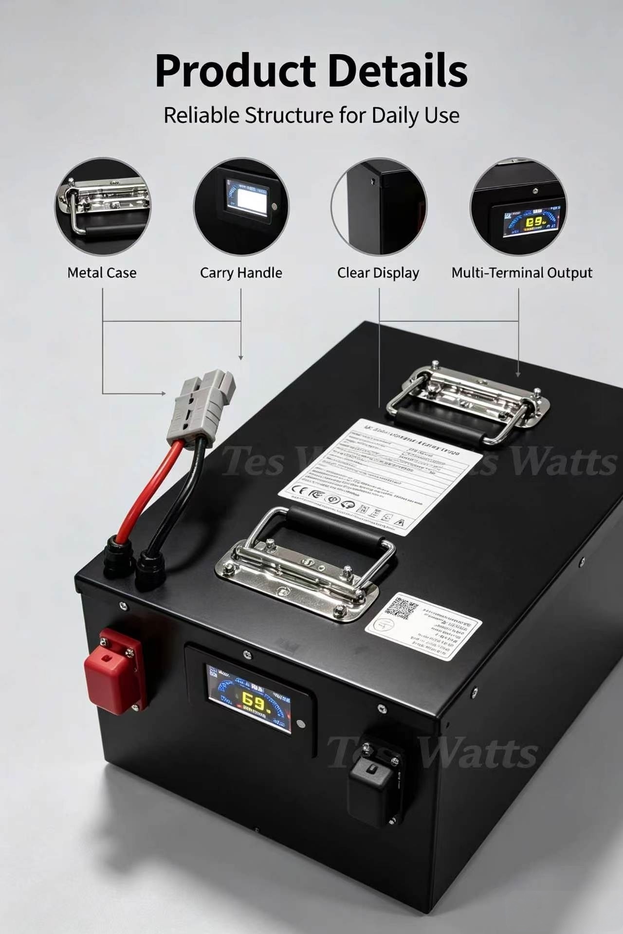 Paquete de baterías de litio L - 72V 30Ah Lifepo4 Battery Pack reseña y precio