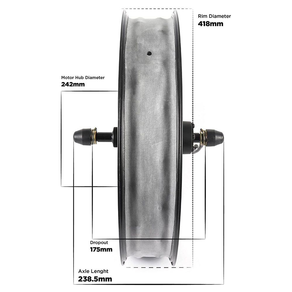 Motor de buje eléctrico de alt - 60V 5000W Brushless Hub Motor reseña y precio