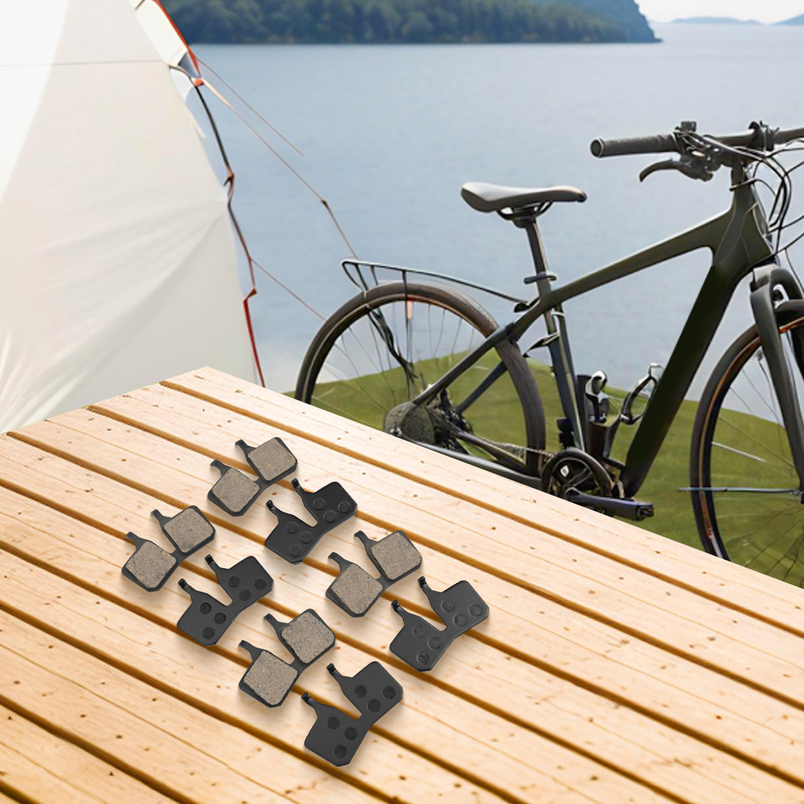 4 pares de pastillas de freno  - Magura Mt5E Hydraulic Disc Brake reseña y precio