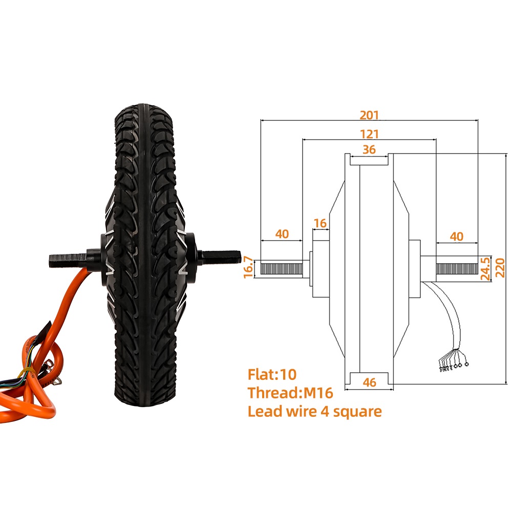 Motor de ciclomotor con tracci - 60V 5000W Brushless Hub Motor reseña y precio